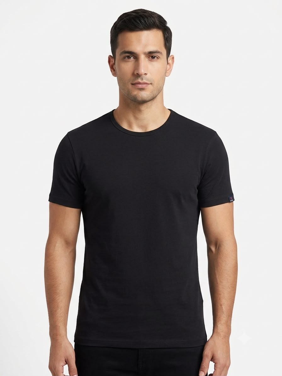 Men's Slim Fit Basic T-Shirt Round Neck