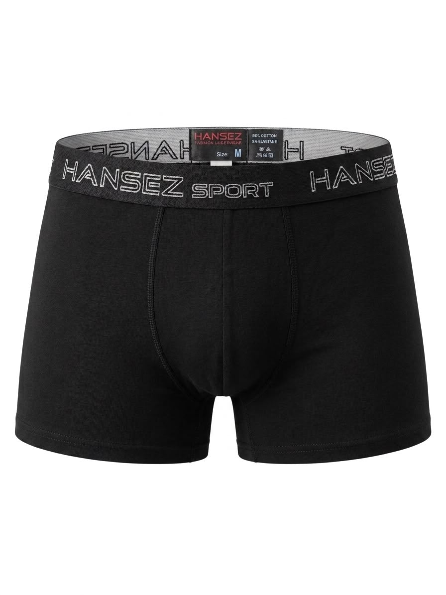 Mens Boxer Basic Cotton Spendex