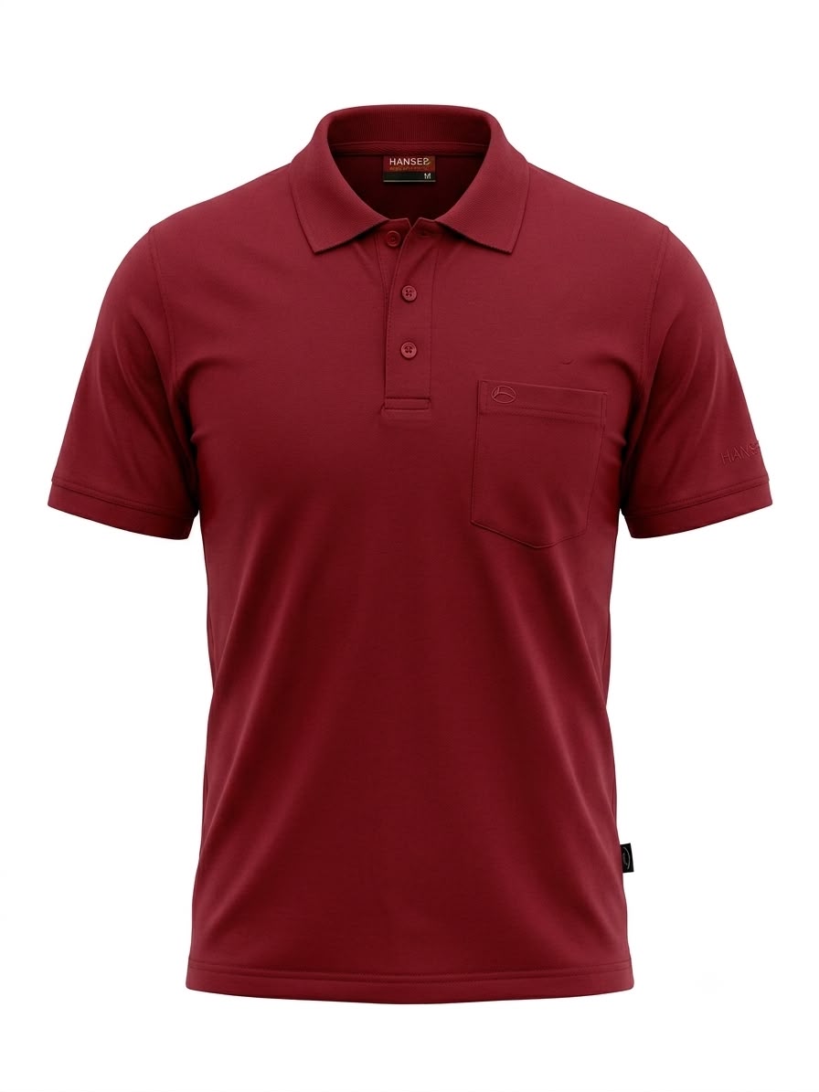 Men's Basic T-shirt Polo Neck