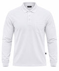Men's Basic T-Shirt Polo Neck Long Sleeve