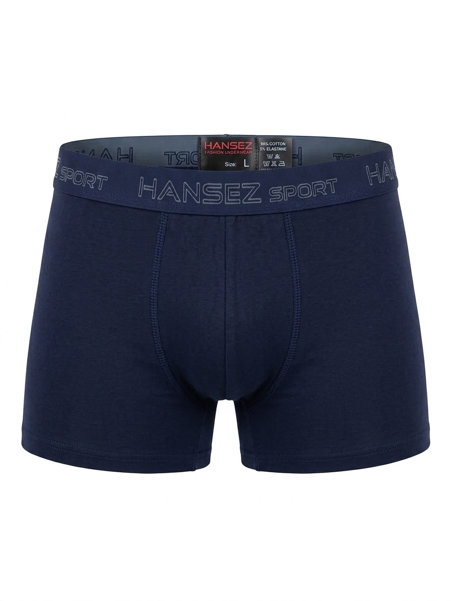 Mens Boxer Basic Cotton Spendex