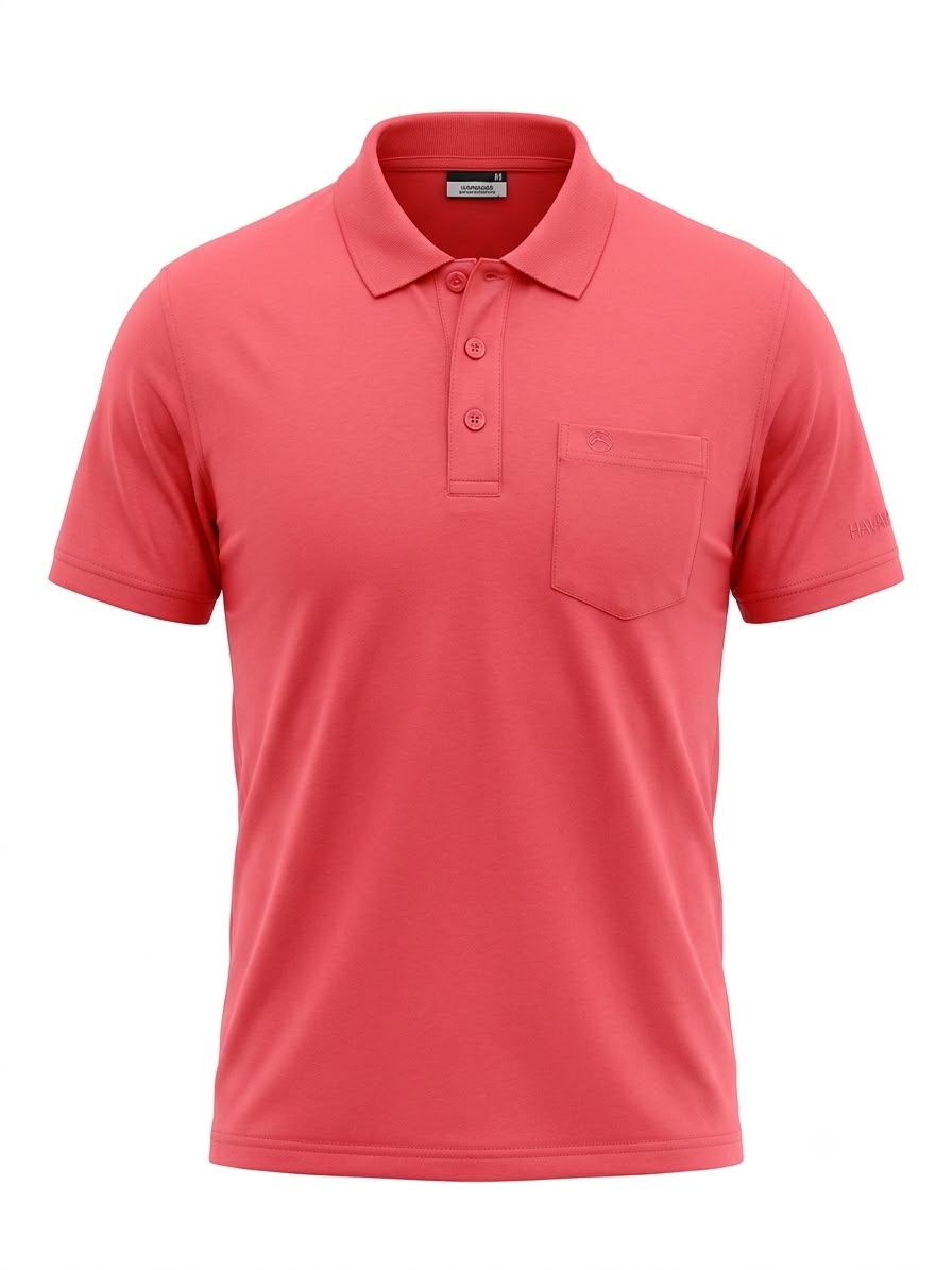 Men's Basic T-shirt Polo Neck