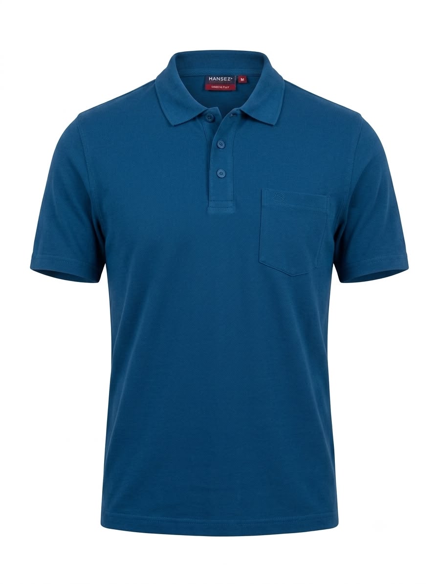 Men's Basic T-shirt Polo Neck