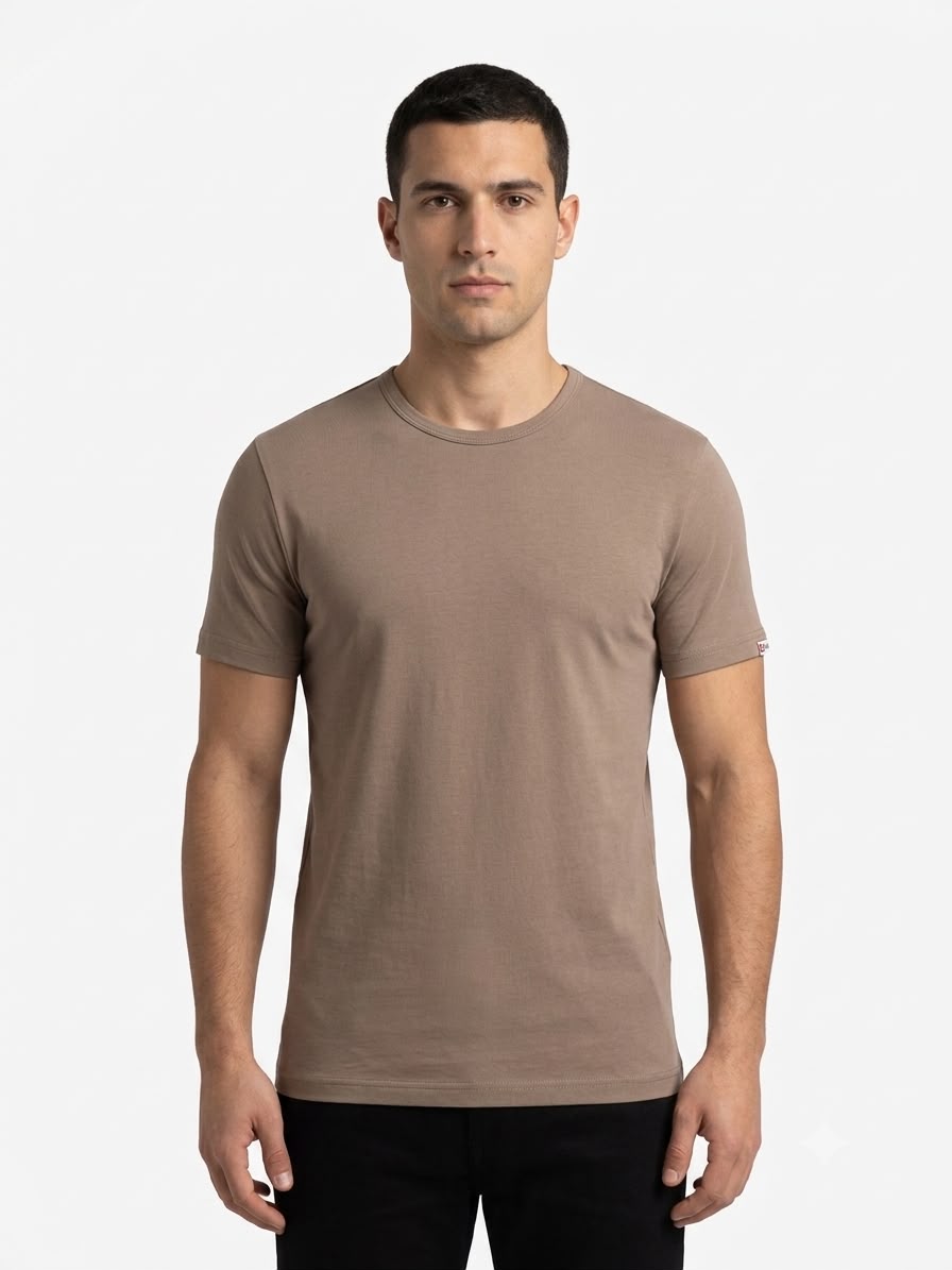 Men's Slim Fit Basic T-Shirt Round Neck