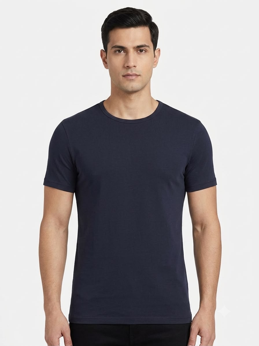 Men's Slim Fit Basic T-Shirt Round Neck