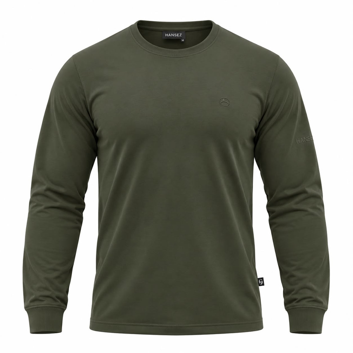 Men's Basic T-Shirt Round Neck Long Sleeve