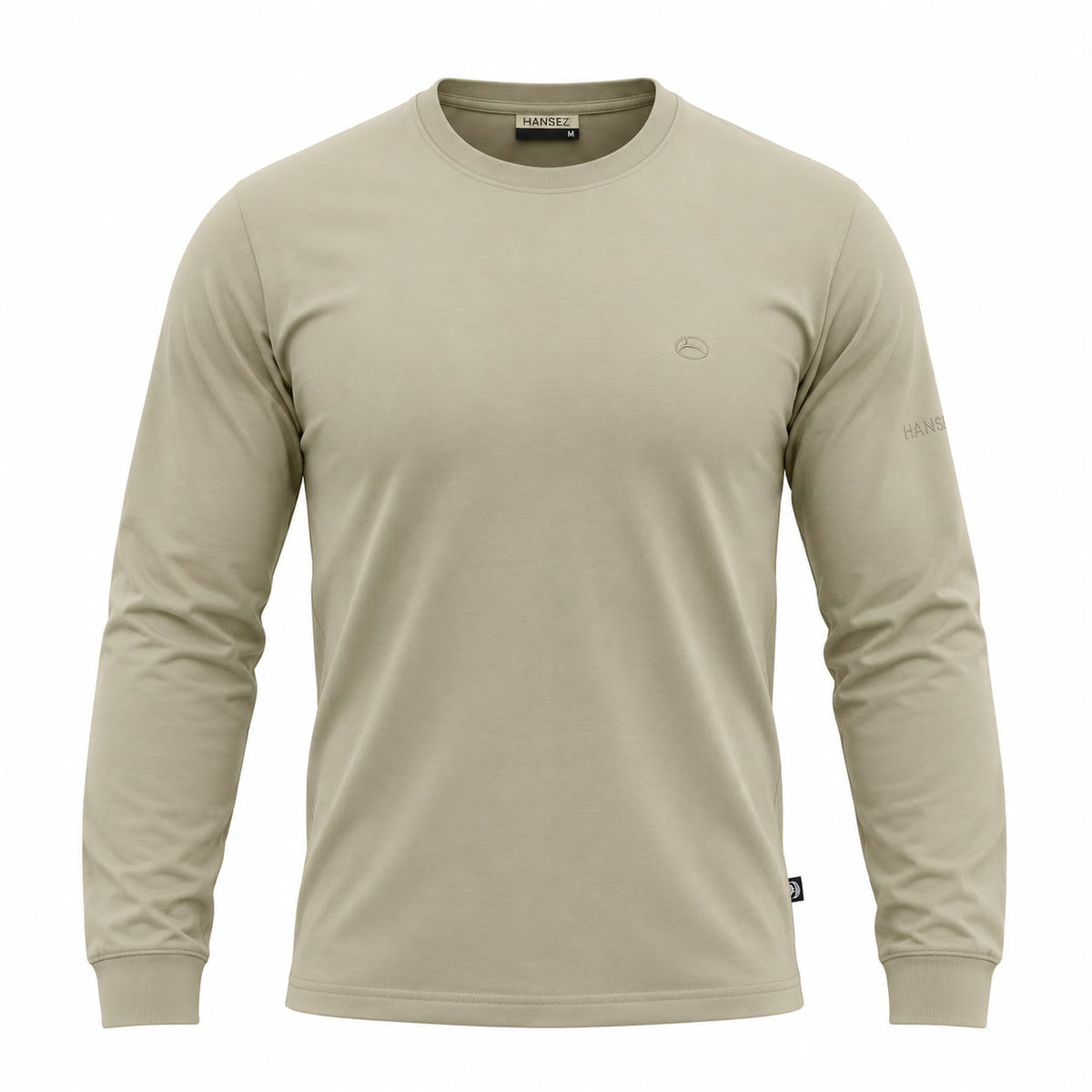 Men's Basic T-Shirt Round Neck Long Sleeve