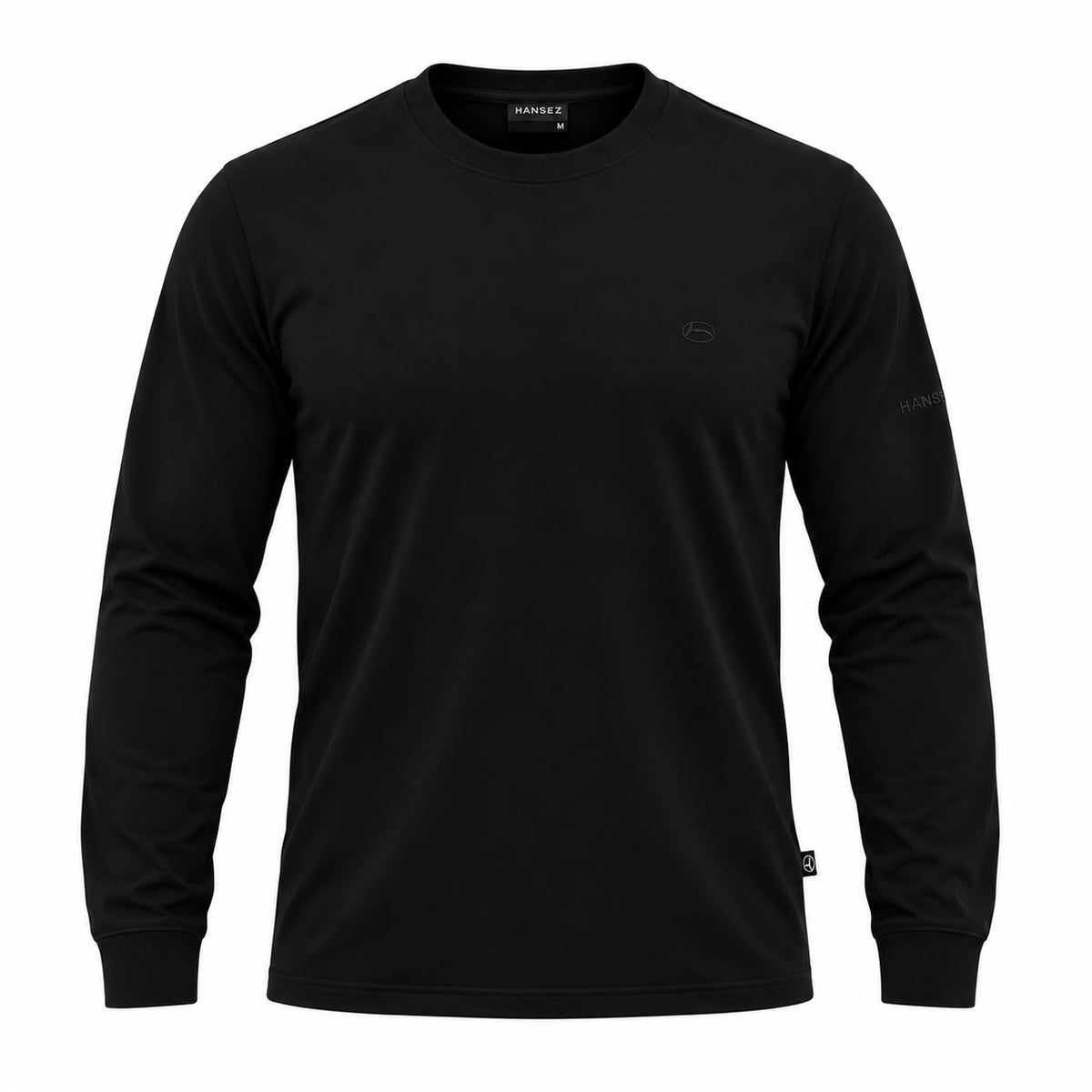 Men's Basic T-Shirt Round Neck Long Sleeve