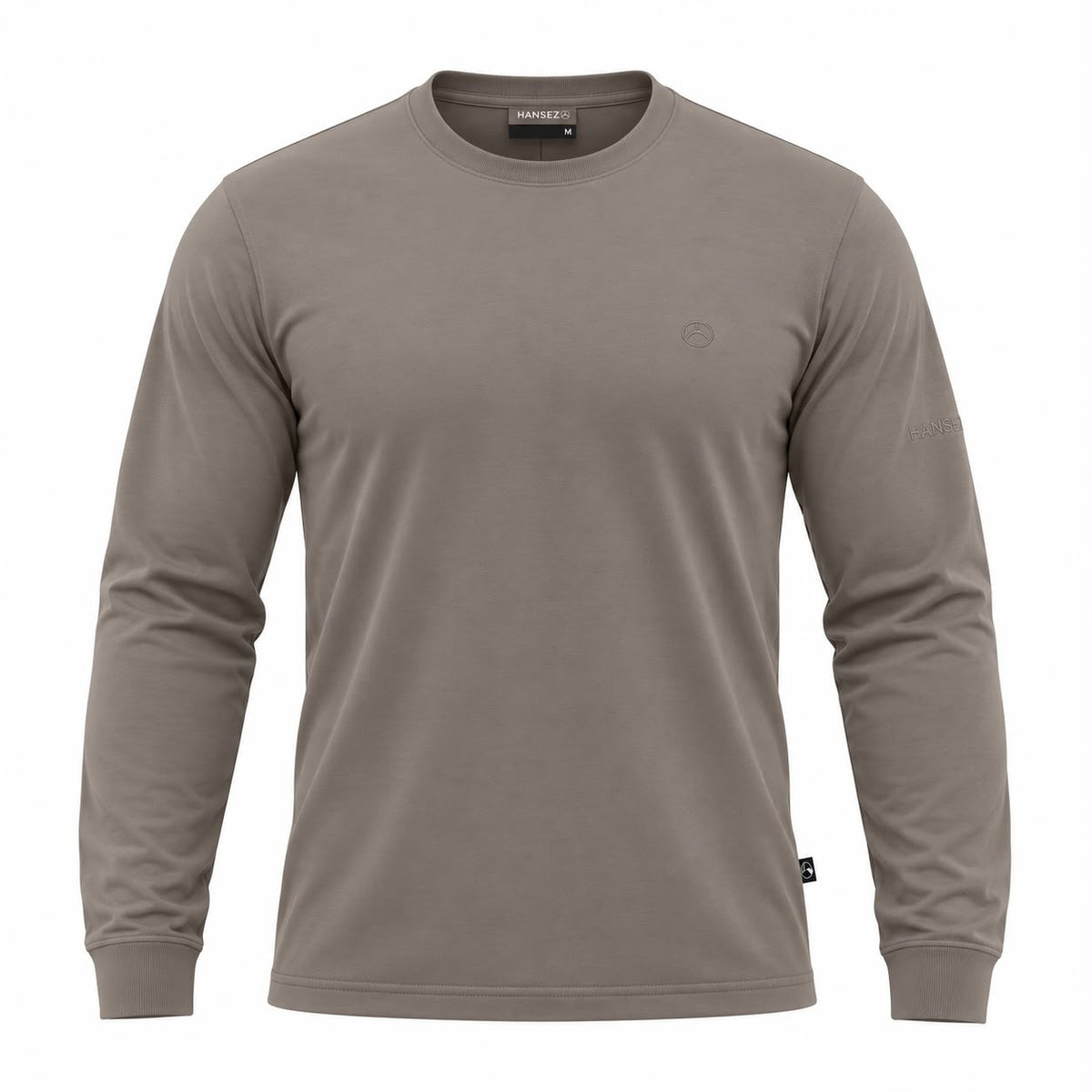 Men's Basic T-Shirt Round Neck Long Sleeve