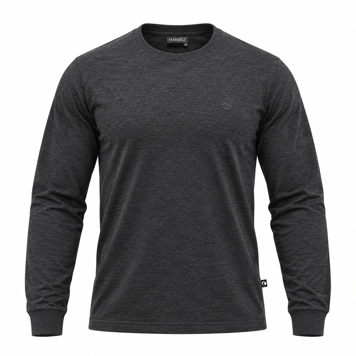 Men's Basic T-Shirt Round Neck Long Sleeve
