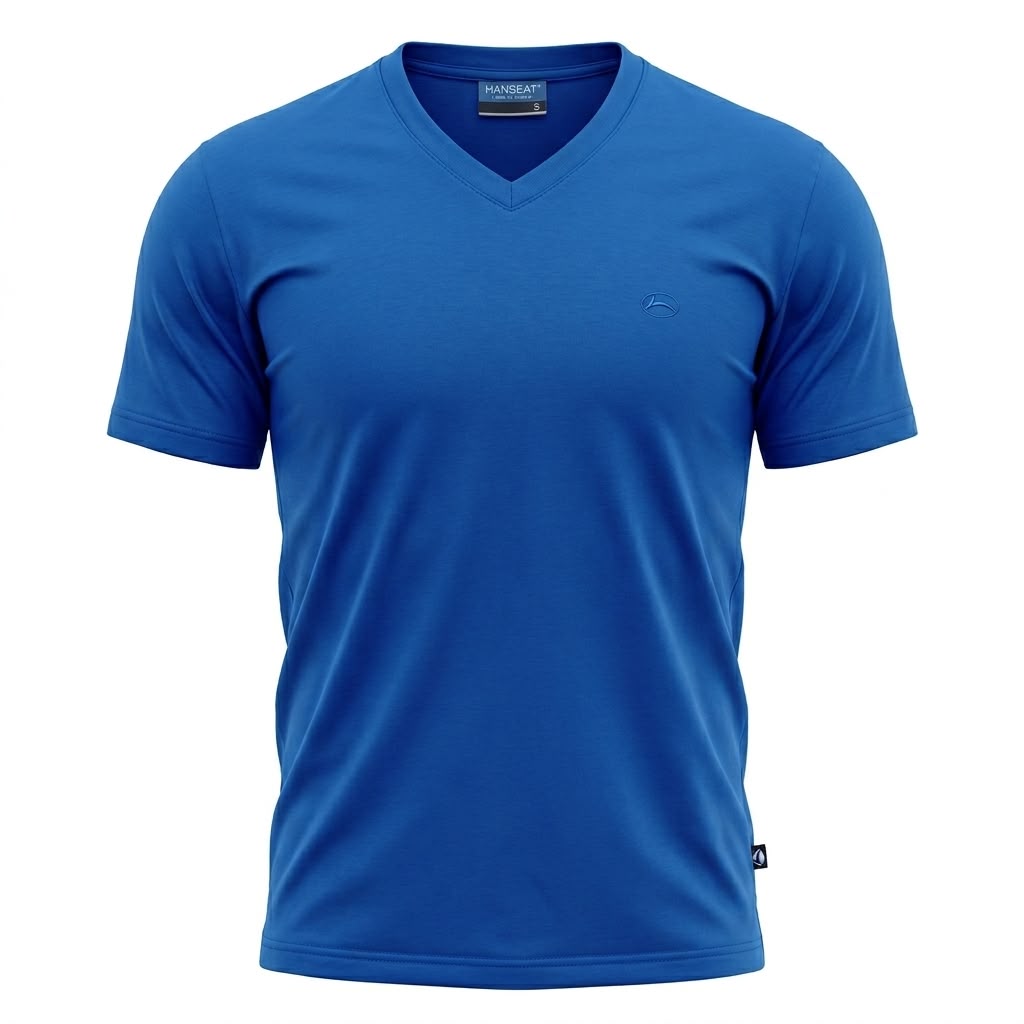 Mens Basic T-Shirt V-Neck