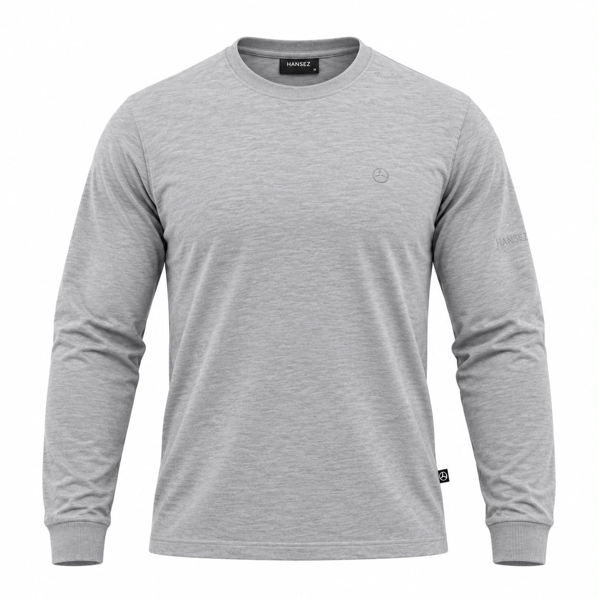 Men's Basic T-Shirt Round Neck Long Sleeve