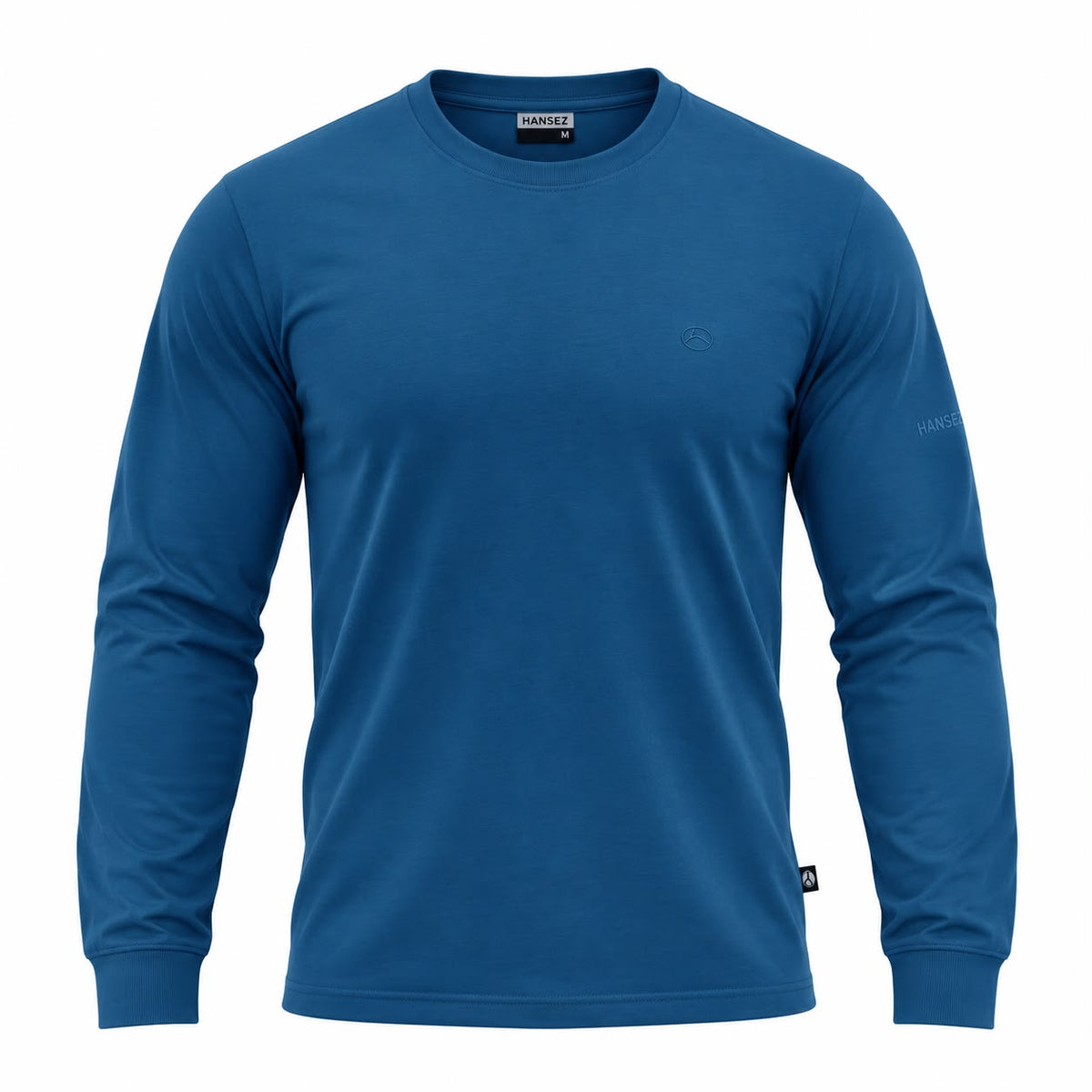 Men's Basic T-Shirt Round Neck Long Sleeve
