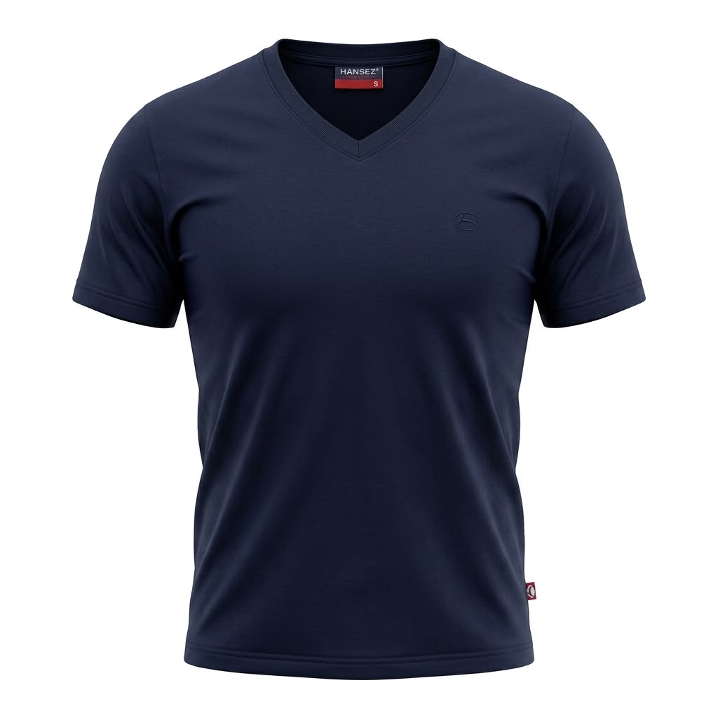 Mens Basic T-Shirt V-Neck
