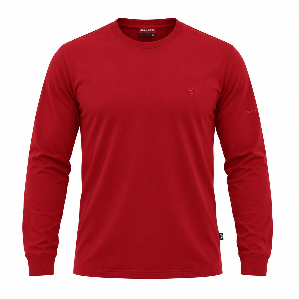 Men's Basic T-Shirt Round Neck Long Sleeve