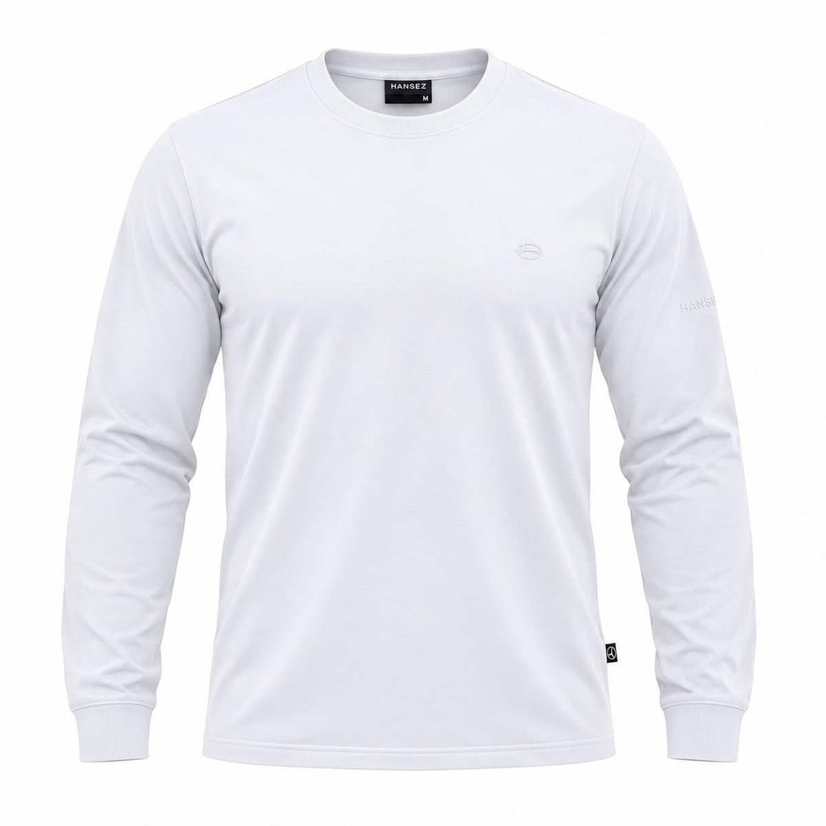 Men's Basic T-Shirt Round Neck Long Sleeve