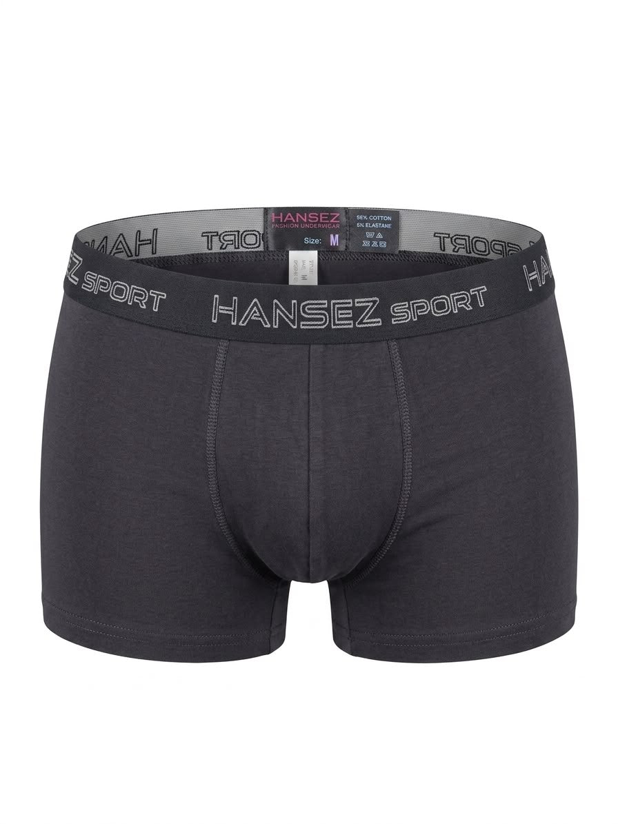 Mens Boxer Basic Cotton Spendex