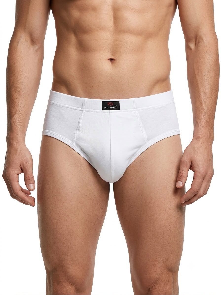 Mens Slip Pack Of 4 (All White)