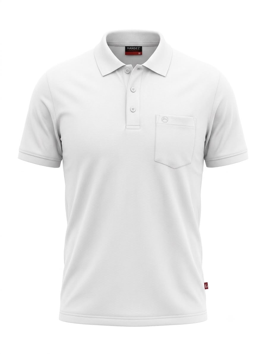 Men's Basic T-shirt Polo Neck
