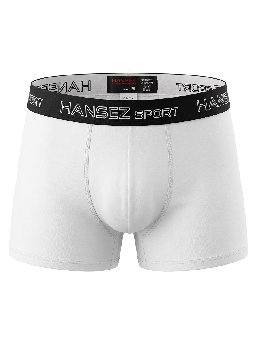 Mens Boxer Basic Cotton Spendex