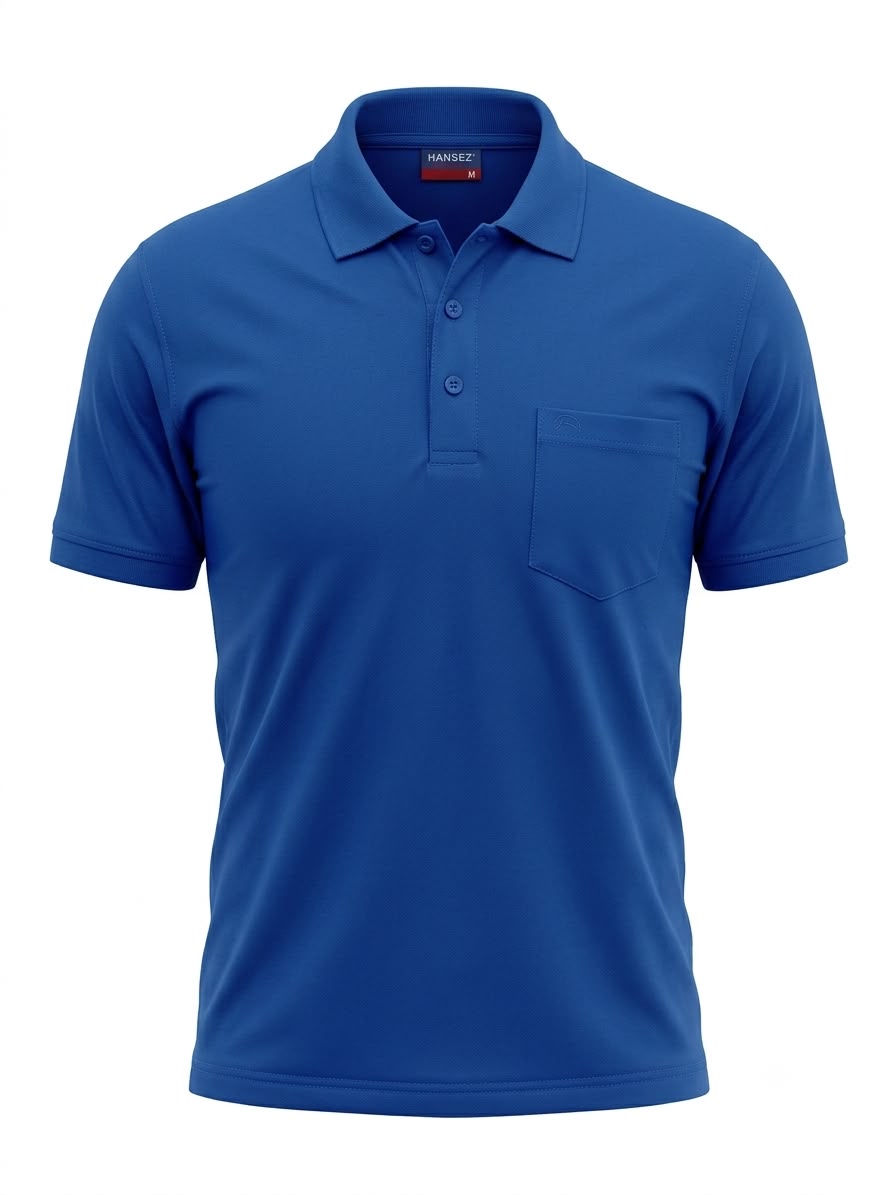 Men's Basic T-shirt Polo Neck