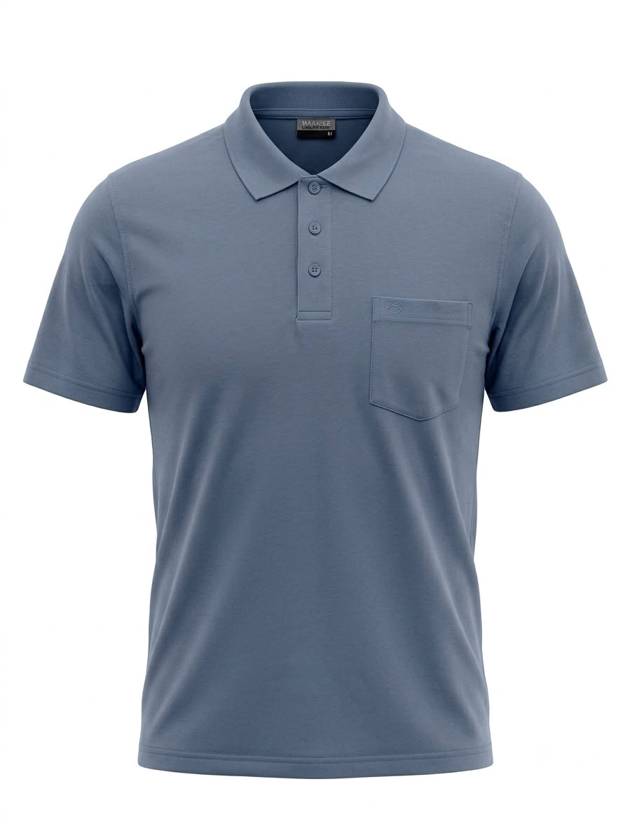 Men's Basic T-shirt Polo Neck