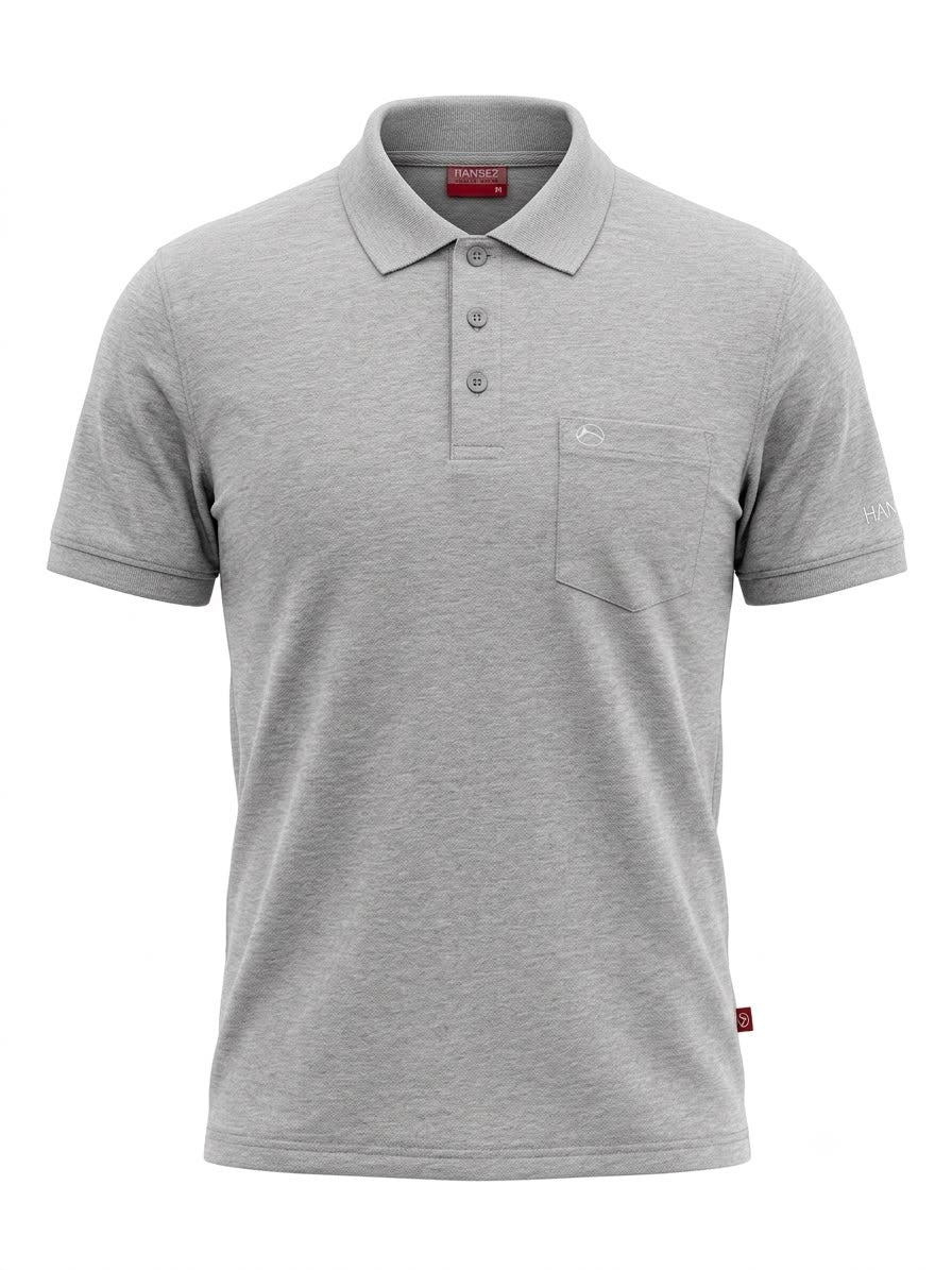 Men's Basic T-shirt Polo Neck